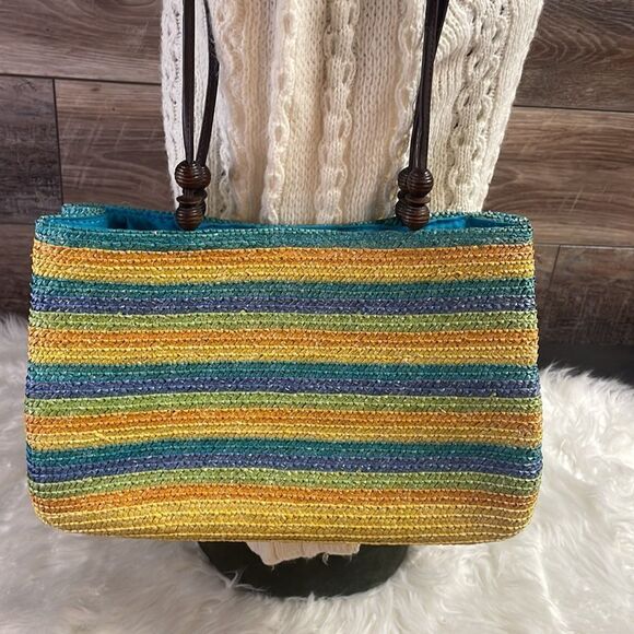 NWOT Wheat Straw Ladies Purse, Yellow - Picture 2 of 10